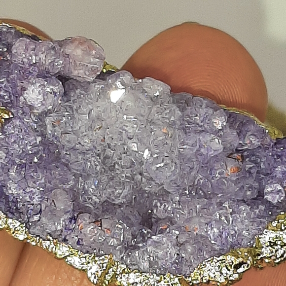 Handmade Amethyst Geode Necklace - Picture 5 of 7